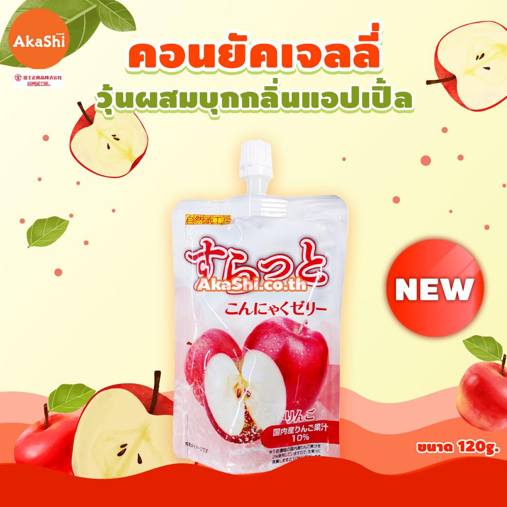 Fujisho Konjac Jelly Apple Flavor - คอนยัคเจลลี่ผสมบุก เยลลี่บุก กลิ่นแอปเปิ้ล แบบพร้อมดื่ม