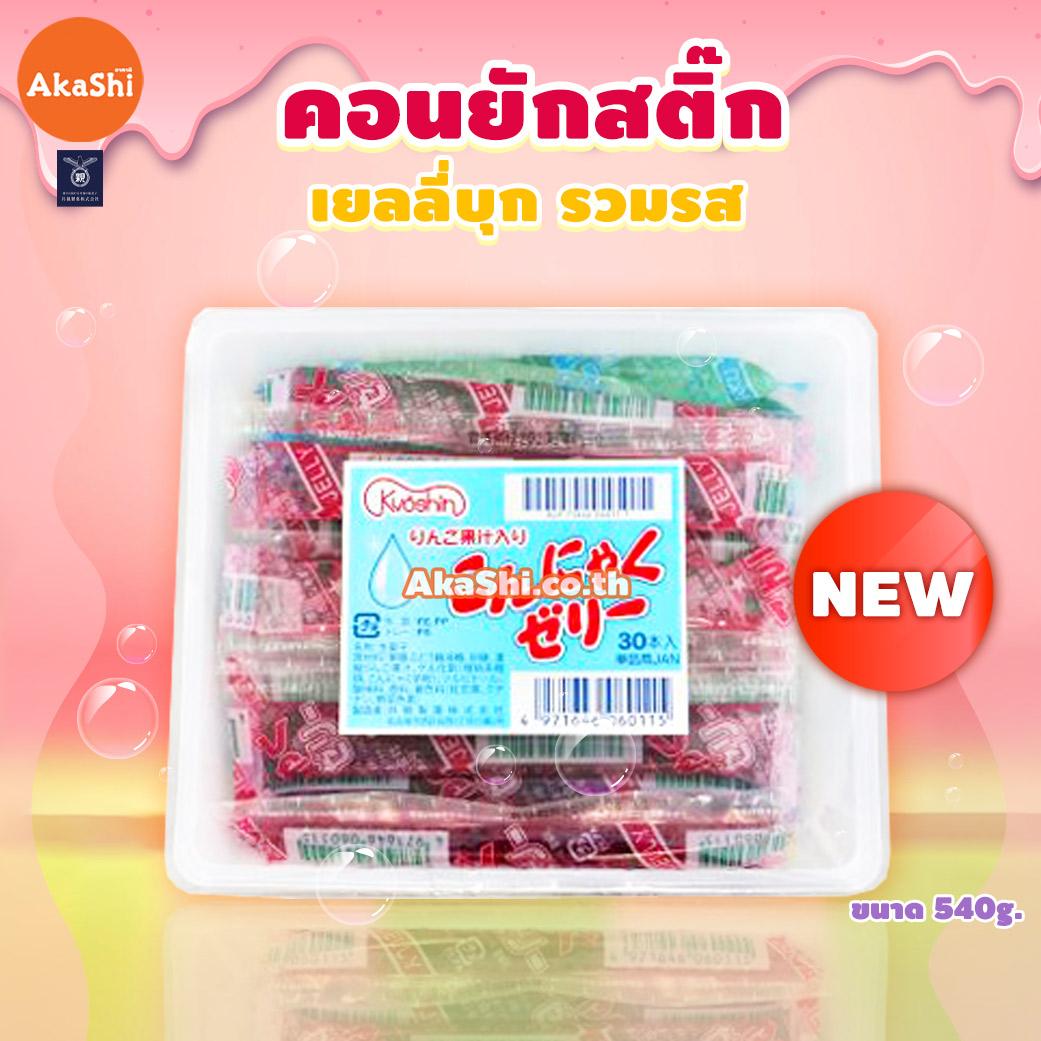 Kyoshin Konjac Stick Jelly - เยลลี่บุก รวมรส ขนาด 30 ชิ้น