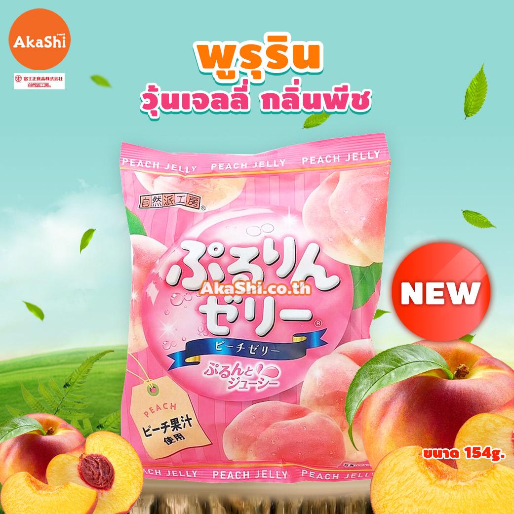 Fujisho Pururin Jelly Peach Flavor - พูรุริน เยลลี่คาราจีแนน กลิ่นพีช